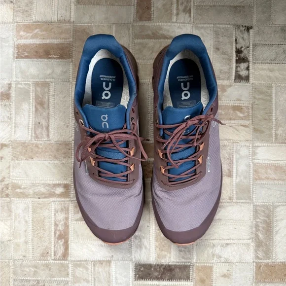 On Cloudvista Waterproof Trail Running Shoe Zinc/Grape - women’s size 8 - Picture 2 of 6